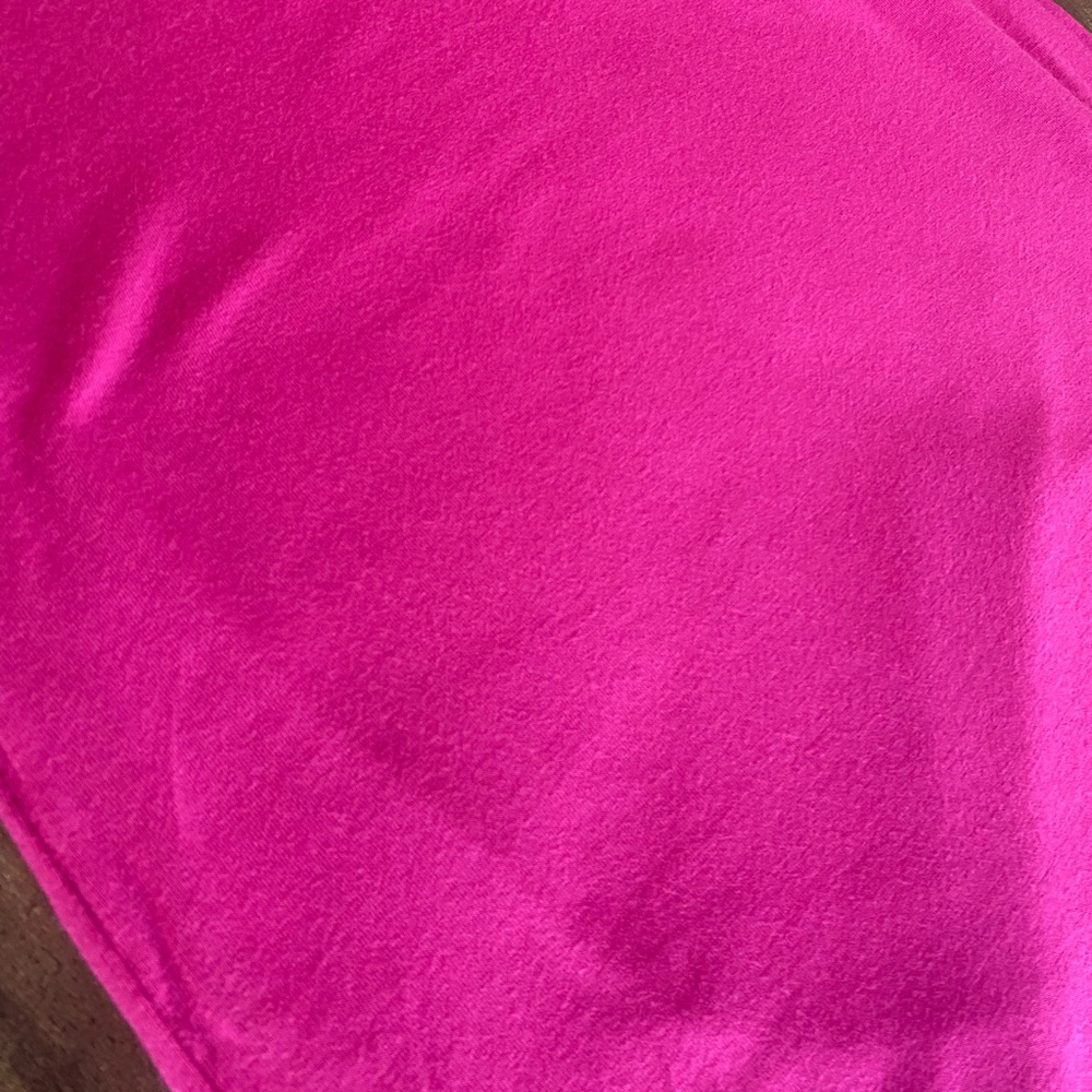 3/4 Sleeve Bodycon Mini Dress in a Vibrant Barbie Y2K Hot Pink SZ Medium - Picture 4 of 8